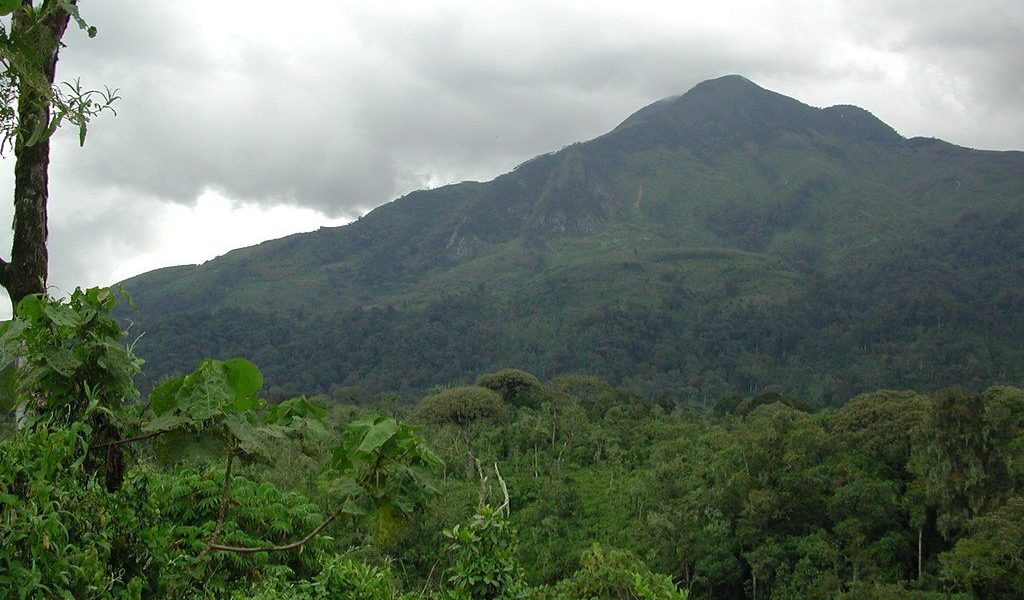 Mount Kahuzi in Congo